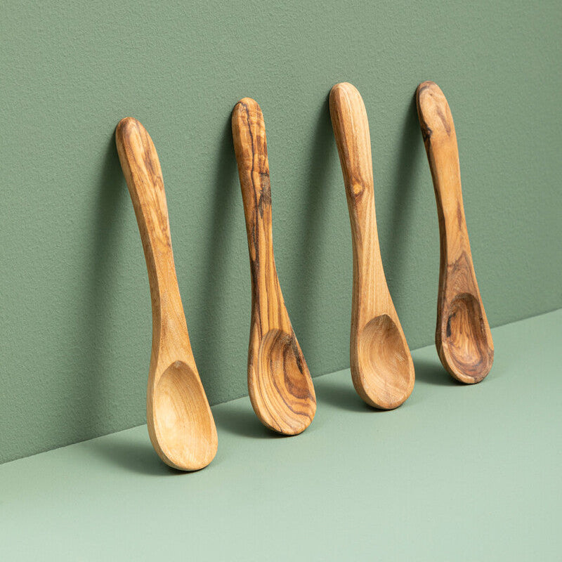 Kora Set Of 4 Small Olive Wood Spoons - Image 2