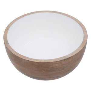 Kara Mango Wood Round Serving Bowl