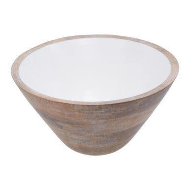 Kara Mango Wood Large Tapered Bowl