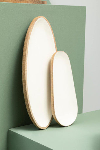 Kara Mango Wood Small Oval Serving Dish