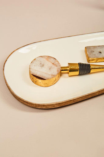 Kara Mango Wood Large Oval Serving Platter