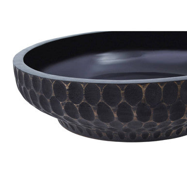 Kara Medium Black Finish Bowl