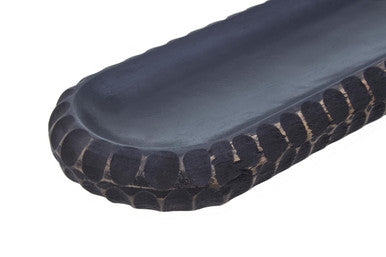 Kara Black Mango Wood Serving Dish