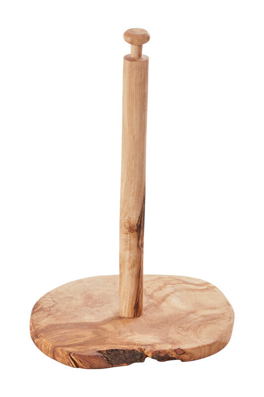 Kora Olive Wood Kitchen Roll Holder