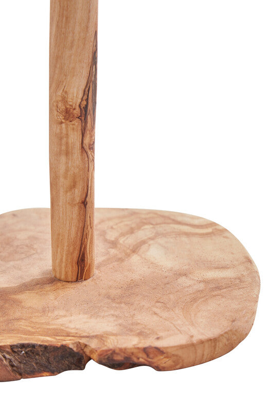 Kora Olive Wood Kitchen Roll Holder