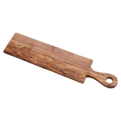 Kora Rectangular Paddle Serving Board in Olive Wood