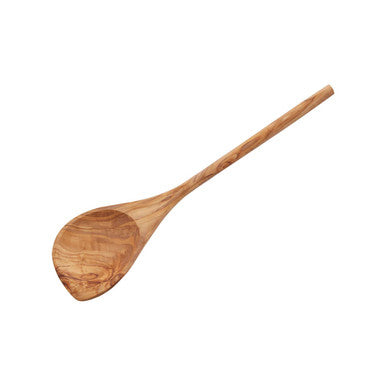 Wooden spoon on a white background