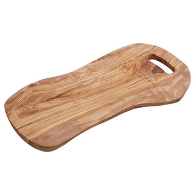 Kora Serving Board With Handle In Olive Wood