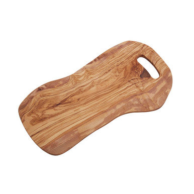 Kora Serving Board With Handle In Olive Wood