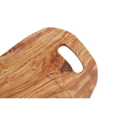 Kora Serving Board With Handle In Olive Wood