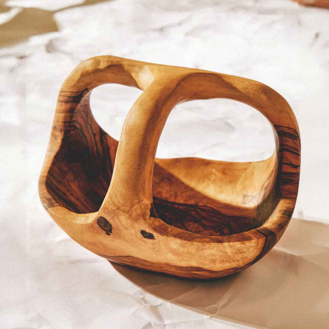 Kora Olive Wood Fruit Bowl