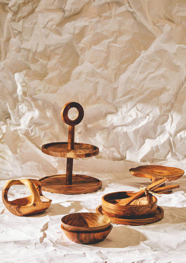 Kora Olive Wood Fruit Bowl