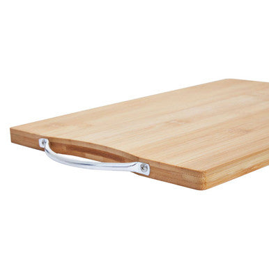 Aleki Medium Rectangular Bamboo Chopping And Serving Board With Handle