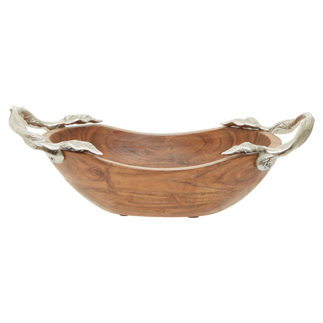 Vine Acacia Wood Small Oval Bowl