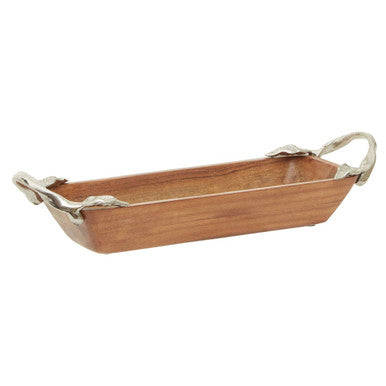 Vine Acacia Wood Small Rectangular Serving Dish