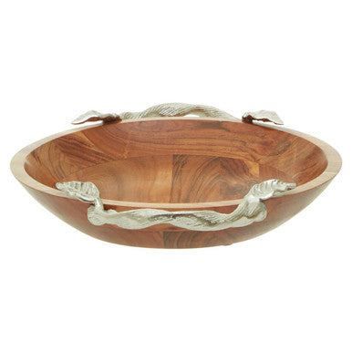 Vine Acacia Wood Serving Bowl