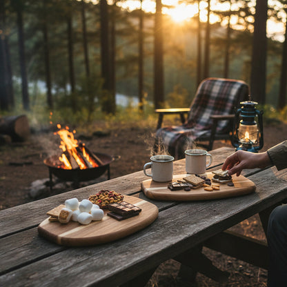 Kora Acacia Set Of 2 Serving And Chopping Board