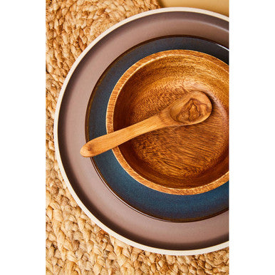 Kora Small Round Bowl In Acacia Wood