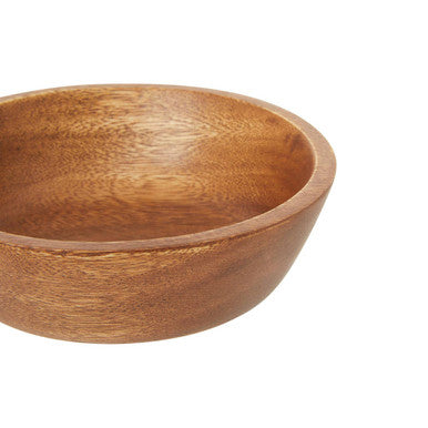 Kora Small Round Bowl In Acacia Wood