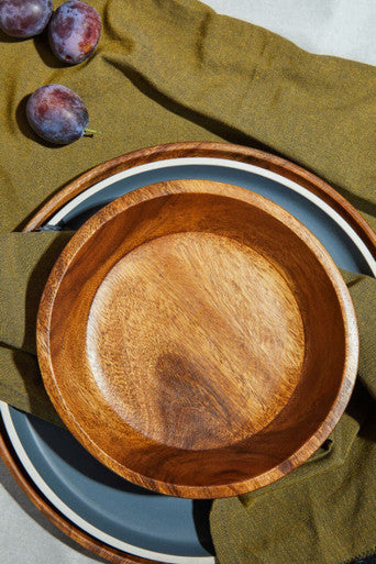 Kora Acacia Large Round Bowl