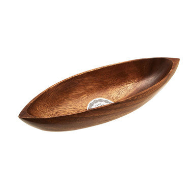 Kora Acacia Boat Shaped Serving Dish