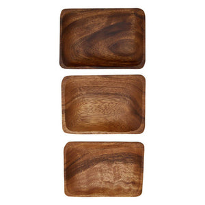 Kora Acacia Set Of Three Serving Dishes