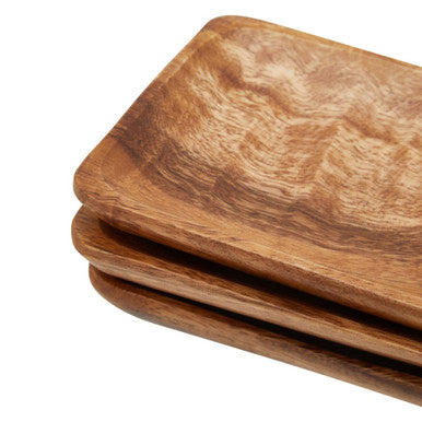 Kora Acacia Set Of Three Serving Dishes