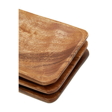 Kora Acacia Set Of Three Serving Dishes