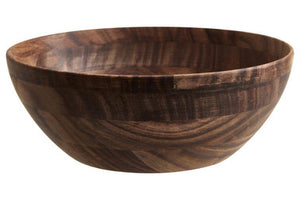 Rosi Large Round Sheesham Wood Salad Bowl