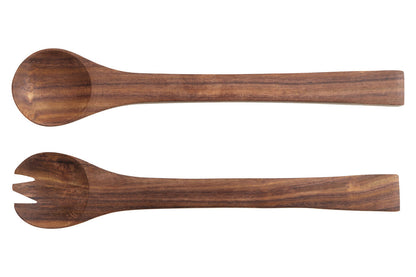 Rosi Sheesham Wood Spoon And Fork Salad Servers - Image 1