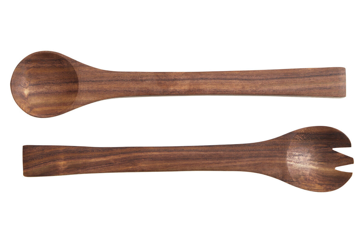 Rosi Sheesham Wood Spoon And Fork Salad Servers - Image 3