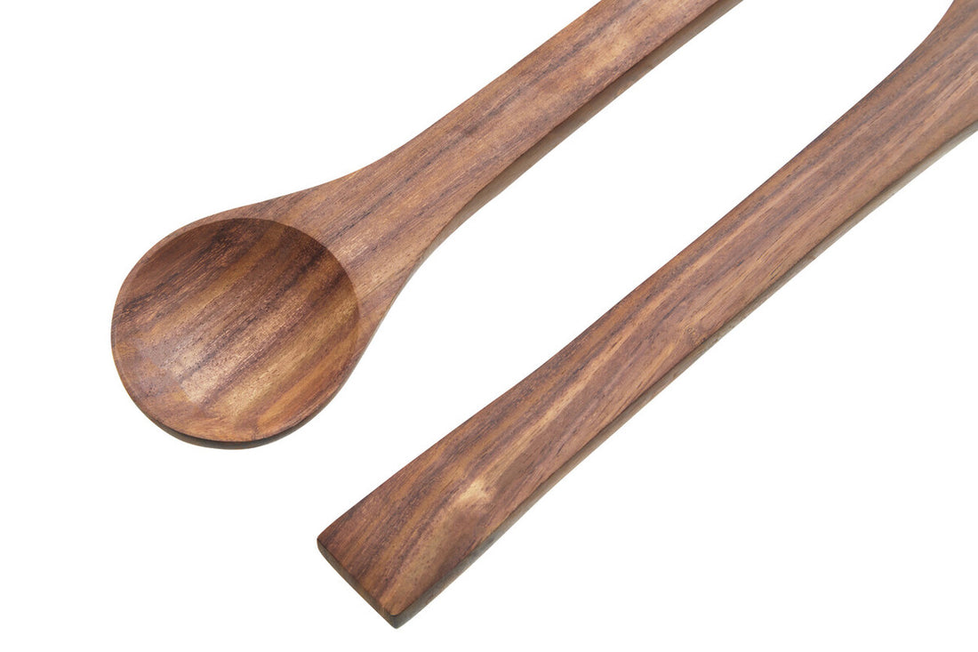 Rosi Sheesham Wood Spoon And Fork Salad Servers - Image 6