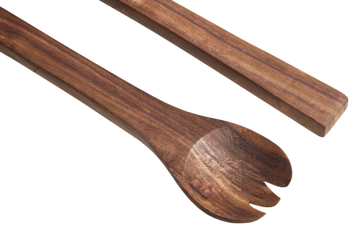 Rosi Sheesham Wood Spoon And Fork Salad Servers - Image 7