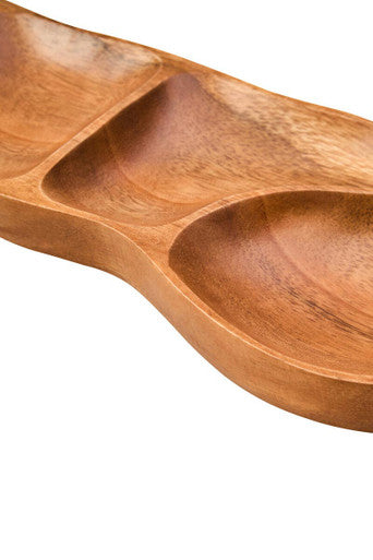 Kora Acacia Wood Five Section Antipasti Dish - Image 4