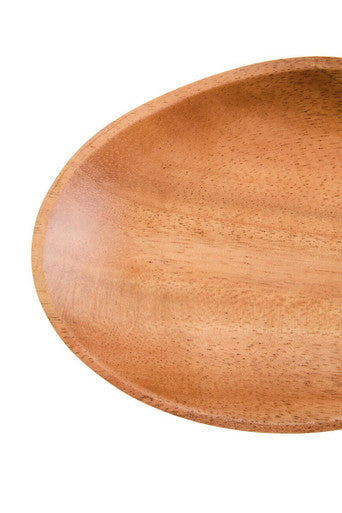 Kora Acacia Wood Small Oval Plate - Image 4