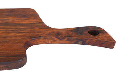 Rosi Organic Shaped Tropical Rosewood Serving or Cutting Board with Natural Finish - Image 6