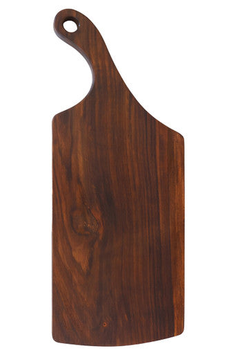 Rosi Tropical Rosewood Serving or Cutting Board with Natural Finish and Organic Shape
