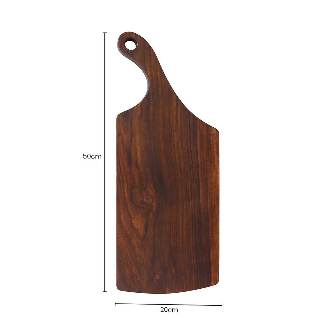 Rosi Tropical Rosewood Serving or Cutting Board with Natural Finish and Organic Shape - Image 4