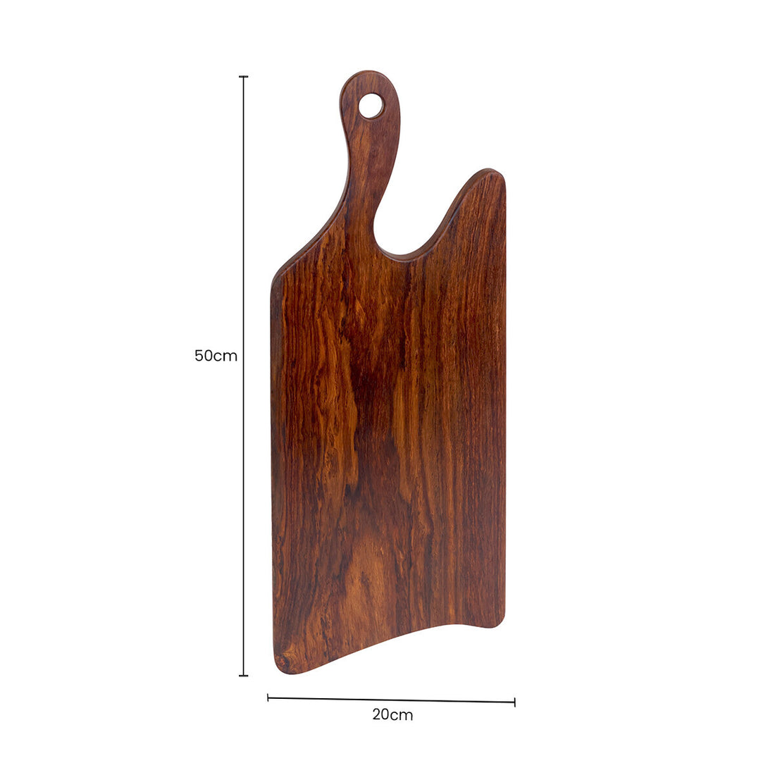Rosi Tropical Rosewood Serving or Cutting Board in Organic Shape and Natural Finish - Image 4