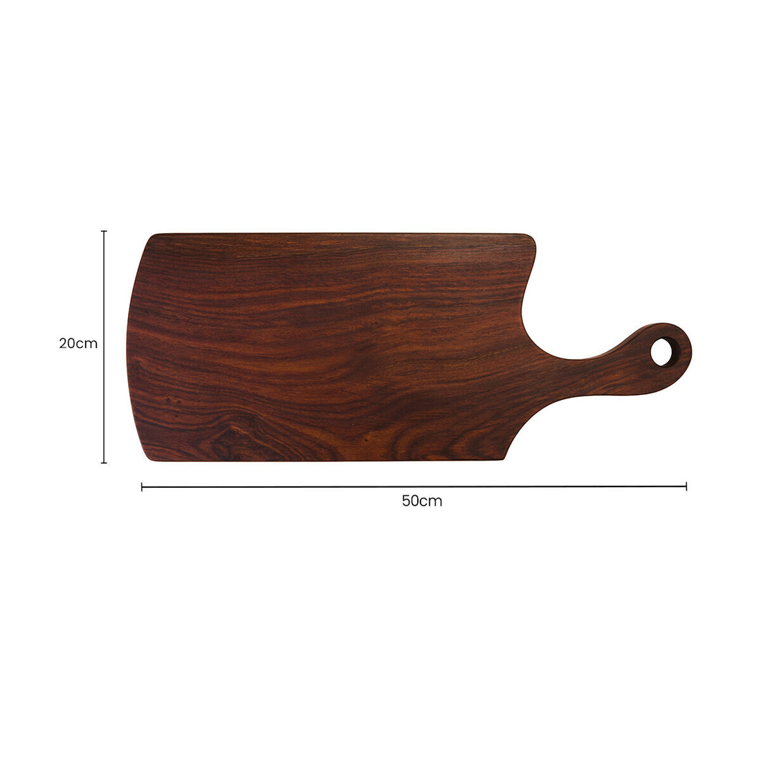 Rosi Natural Finish Tropical Rosewood Serving or Cutting Board in Organic Shape - Image 7