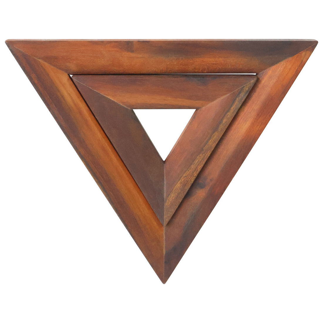 Acacia Wood 2pc Triangle Trivet Set | Pazel