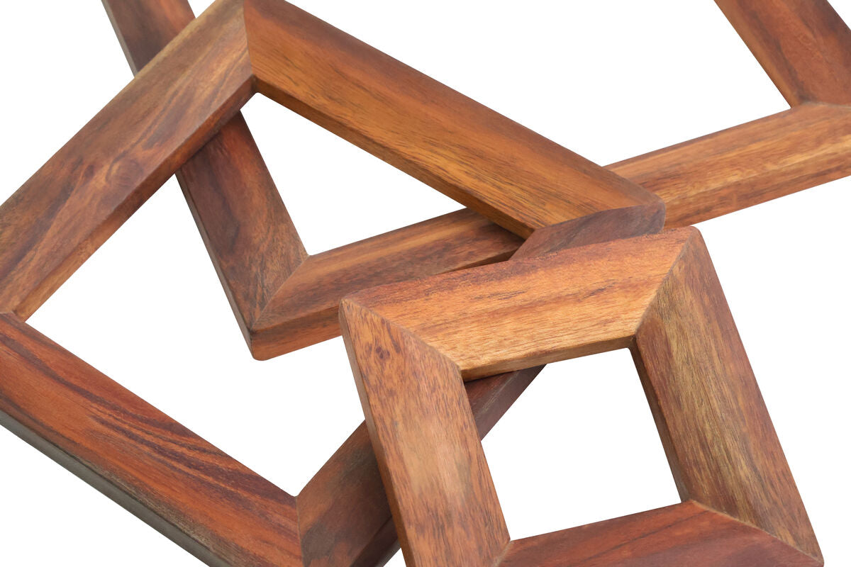Acacia Wood 3pc Square Trivet Set | Pazel