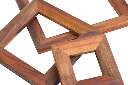 Acacia Wood 3pc Square Trivet Set | Pazel