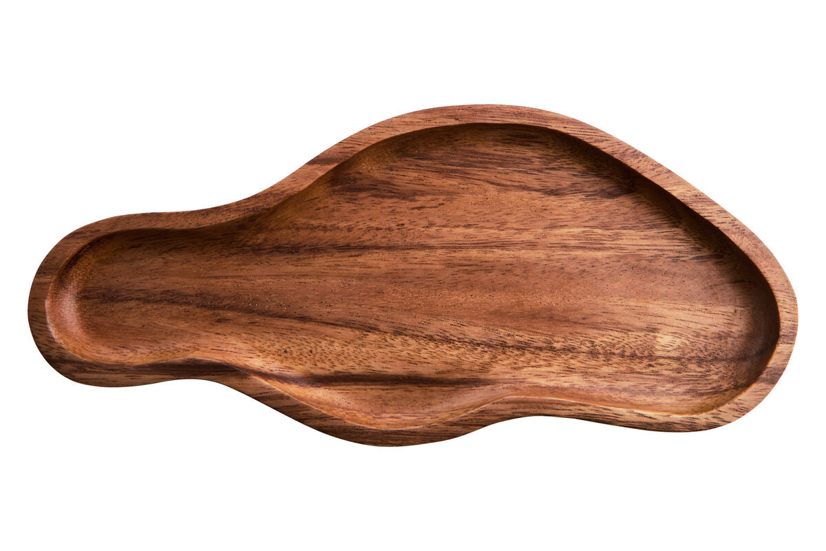 Acacia Wood Large Irregular Serving Plate and Tray | Kora