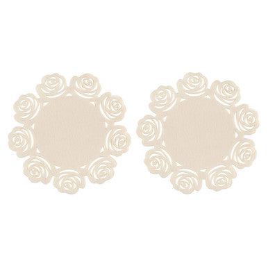 Felt Set of 2 Ivory Placemats - image 1