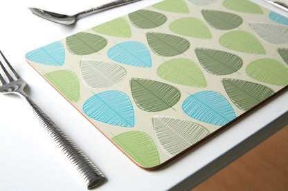 Green Leaf Set Of Four Placemats