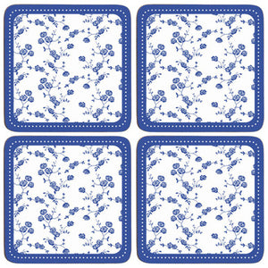Set of Four Coasters | Blue Rose