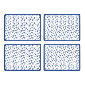 Set of Four Placemats | Blue Rose