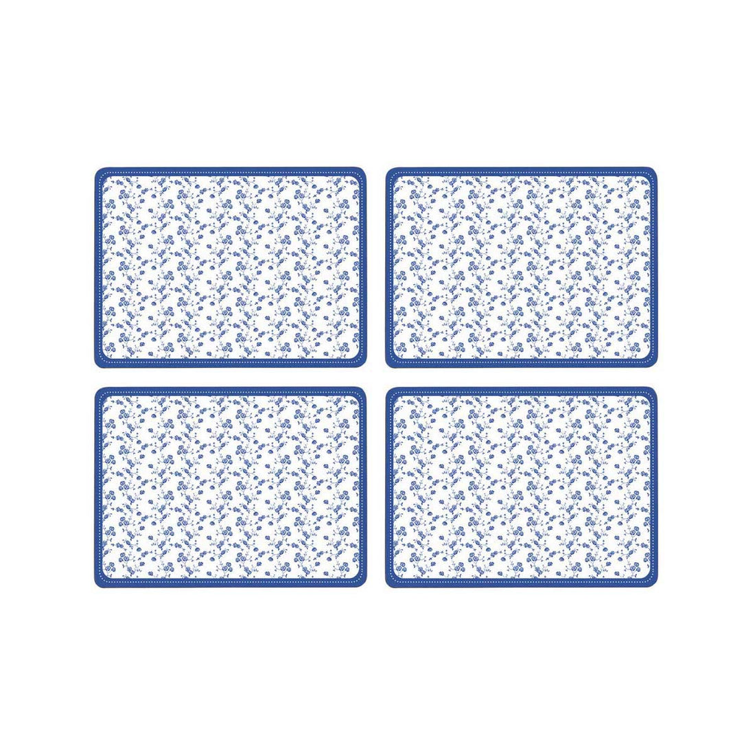 Blue Rose Set Of Four Placemats