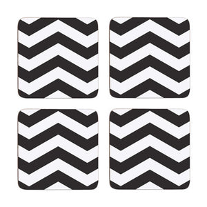 Set of Four Coasters | Chevron